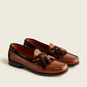Pre-owned J.Crew Camden Leather Kiltie Tassel Loafers sz 10.5